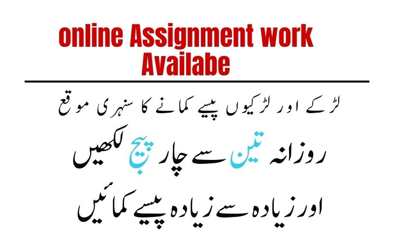 How to Earn Money by Online Assignment Work
