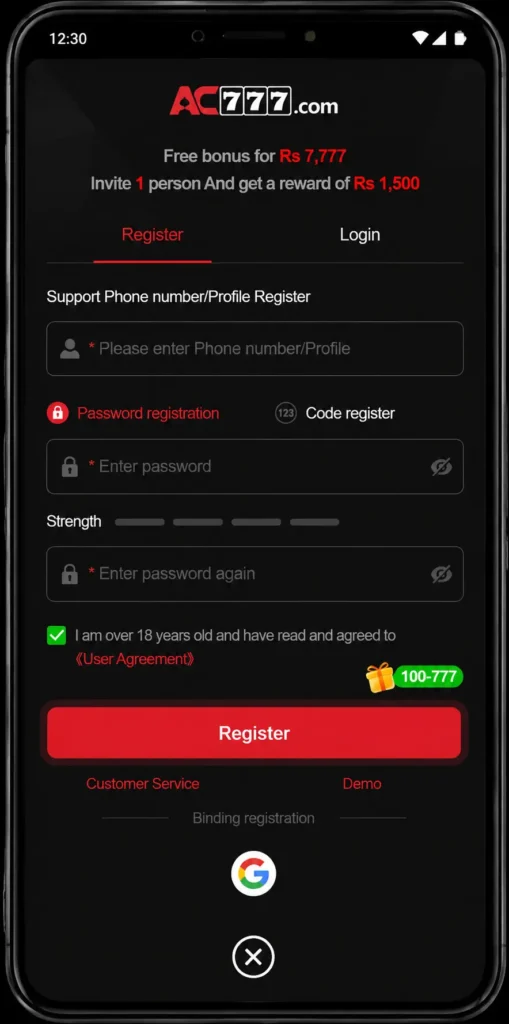 How to Register on AC777