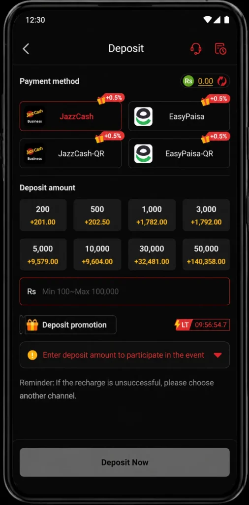AC777 Deposit and Withdrawal in Pakistan