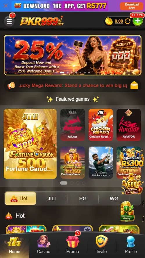 PKR999 Bet Game Home Page